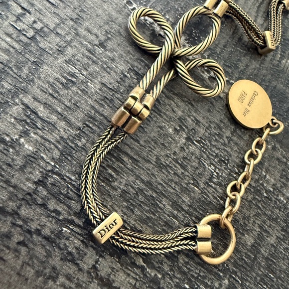 Dior aged Gold-Tone Rope Bracelet - Picture 6 of 6